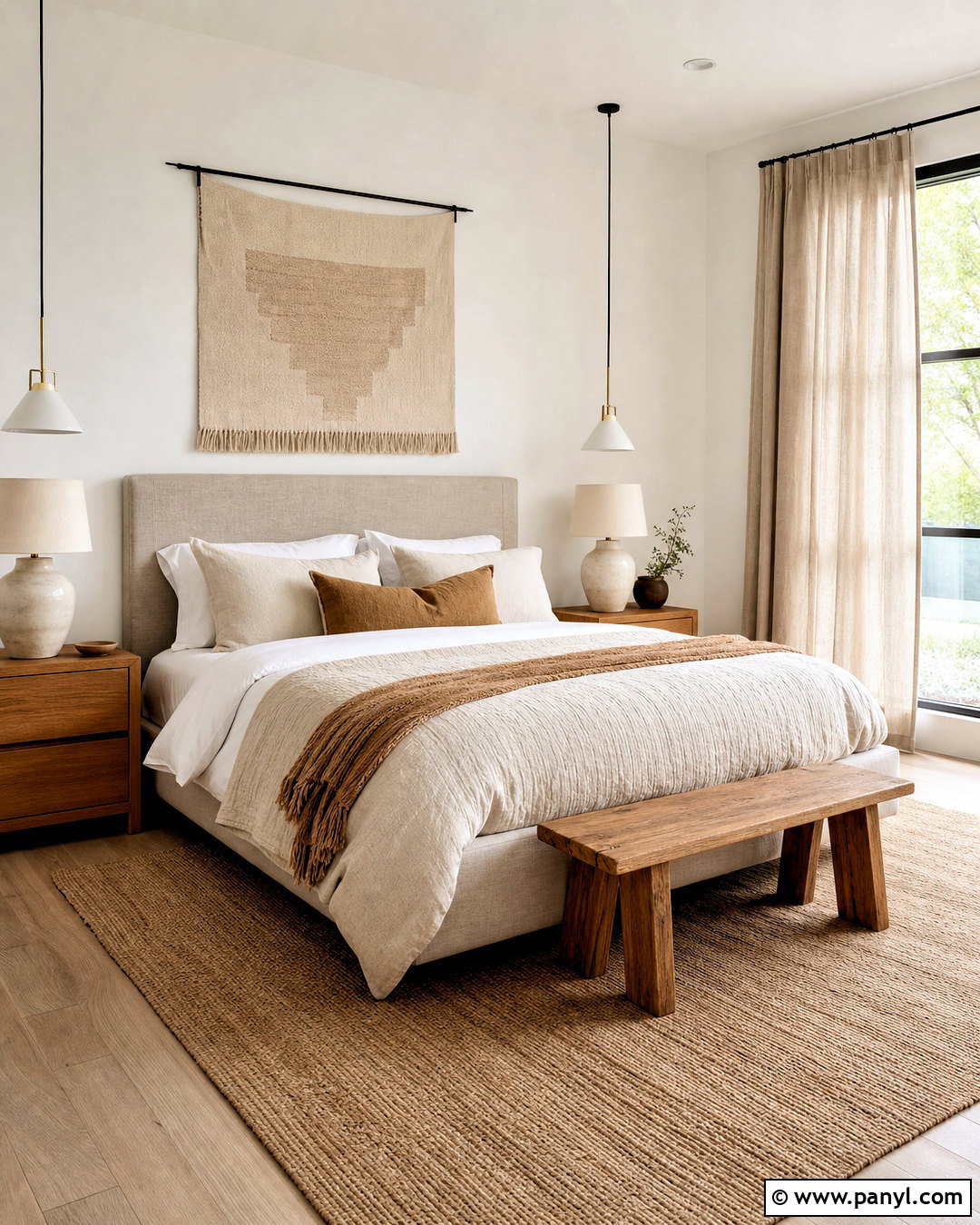 White Bedroom Walls With Natural Texture - 20 white wall ideas
