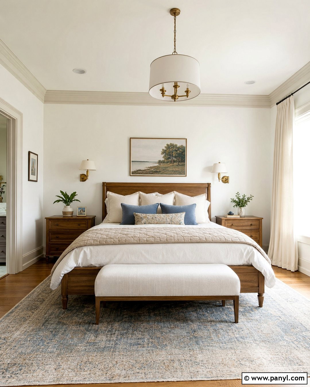 White Bedroom With Cream Trim - 30 white walls with cream trim ideas
