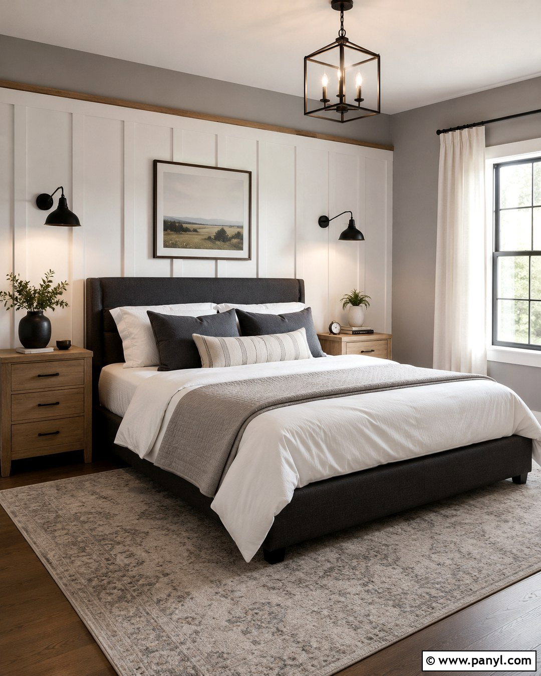 White Board And Batten Accent Wall - 20 Accent Wall To Go With Gray Walls