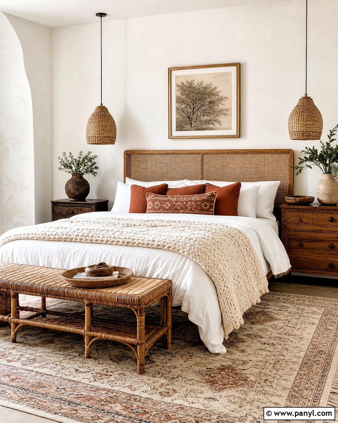 White Boho Bedroom - 20 white home interiors