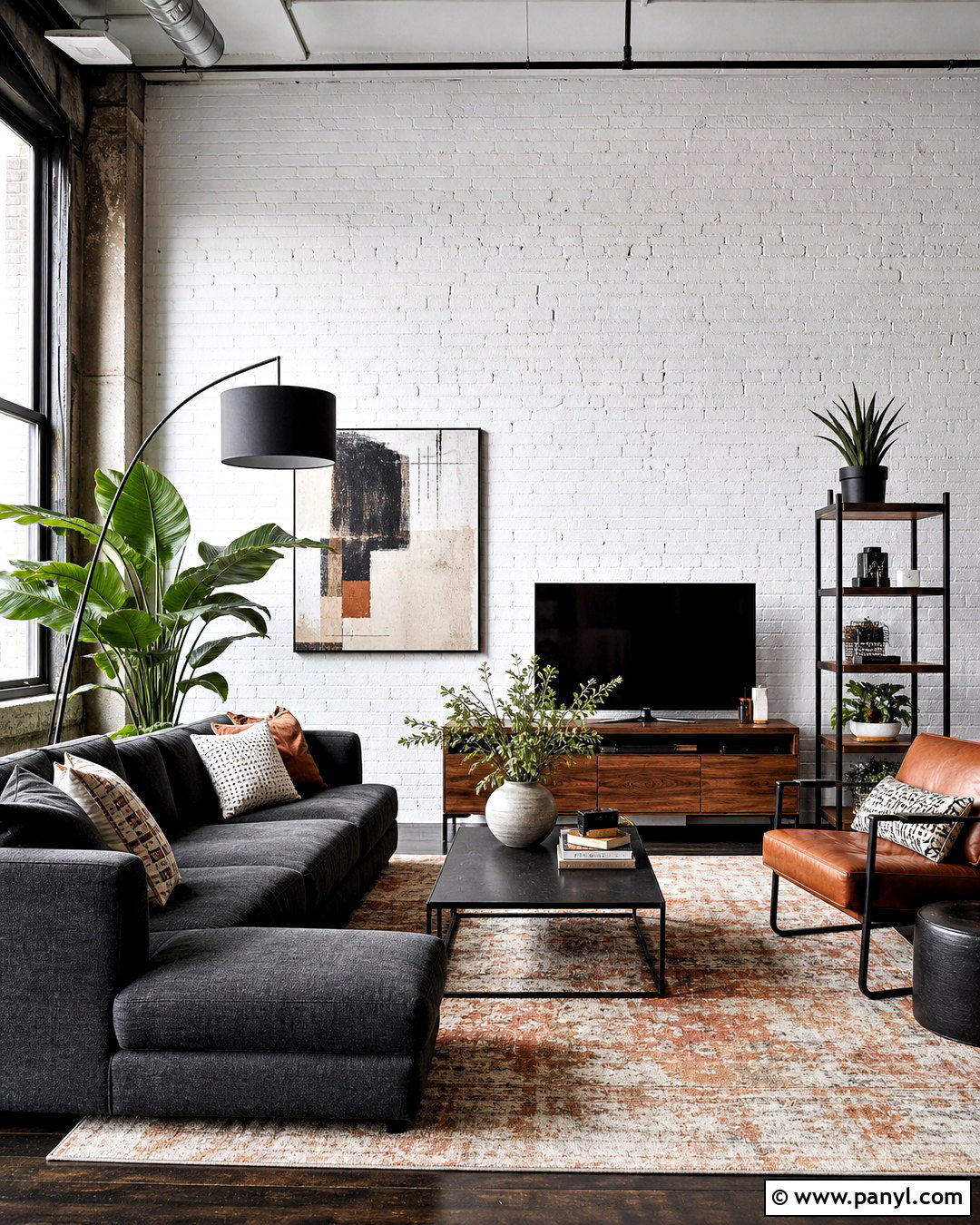 White Brick Feature Wall - 20 white feature wall ideas