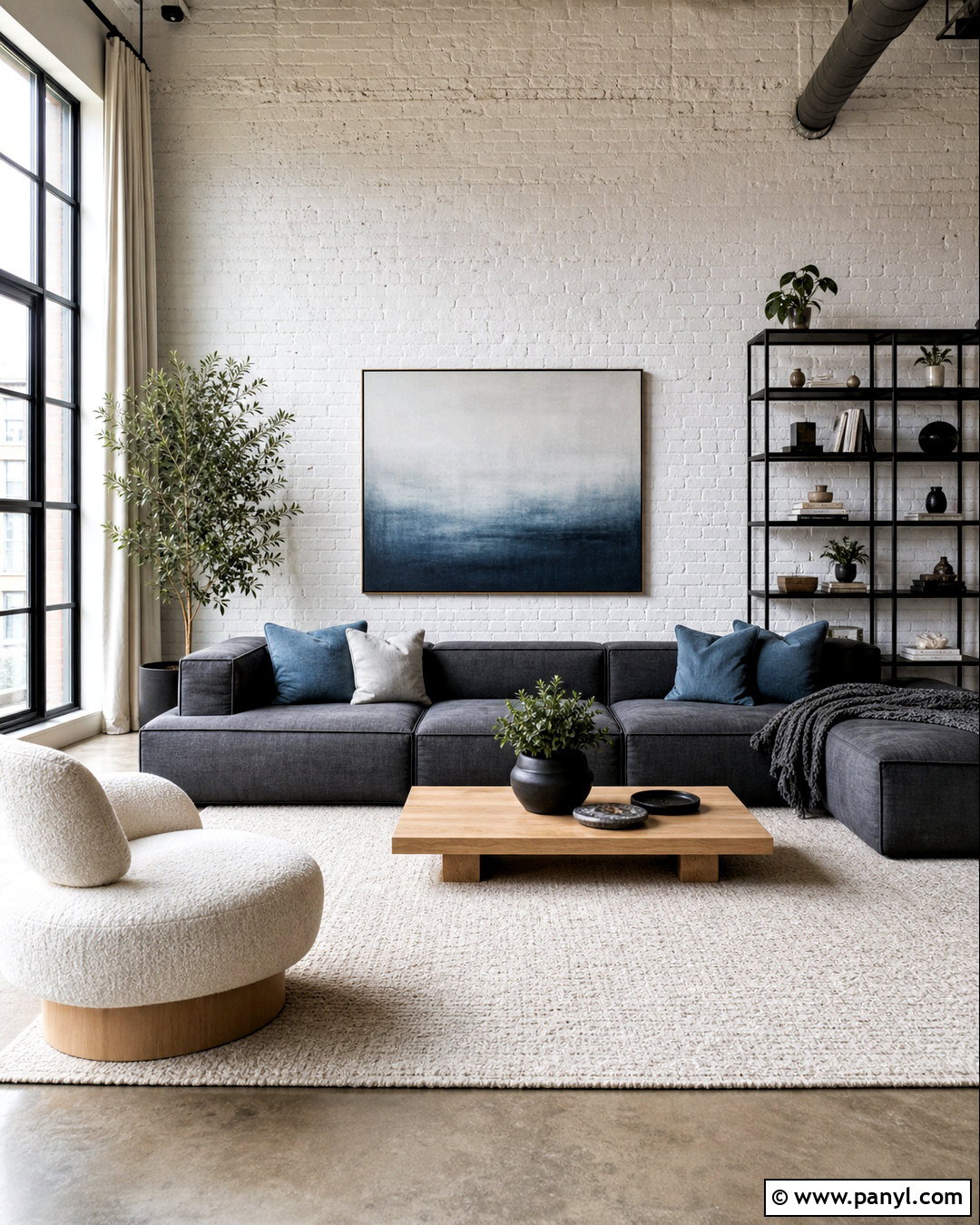 White Brick Textured Loft Wall - 20 modern textured walls