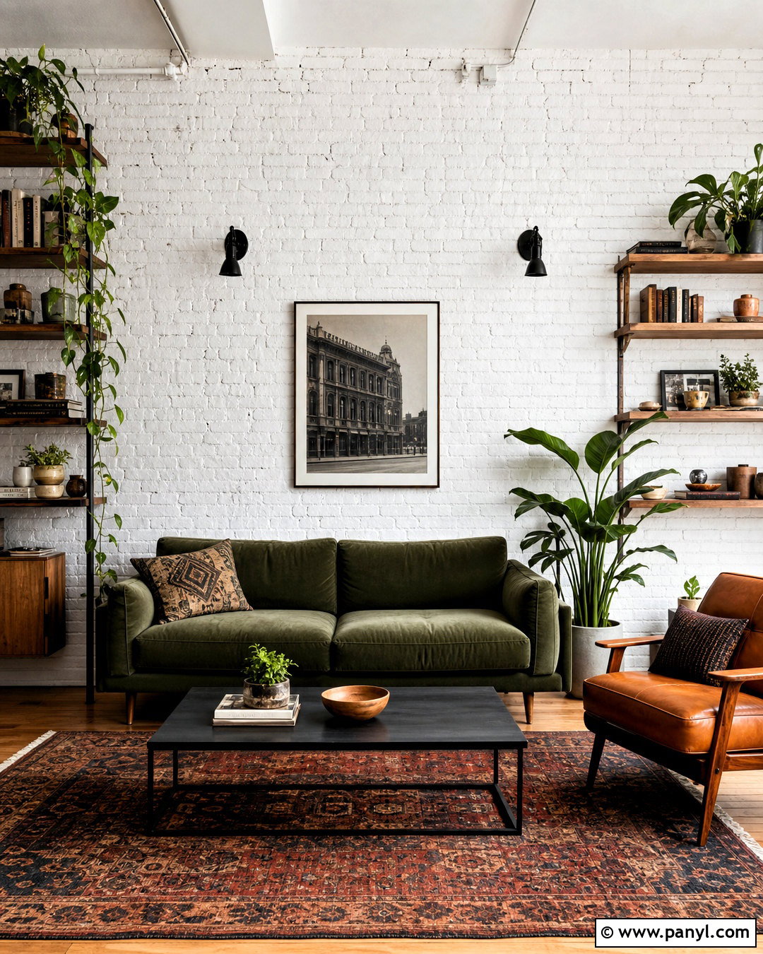 White Brick Wall Living Room - 20 white wall design ideas