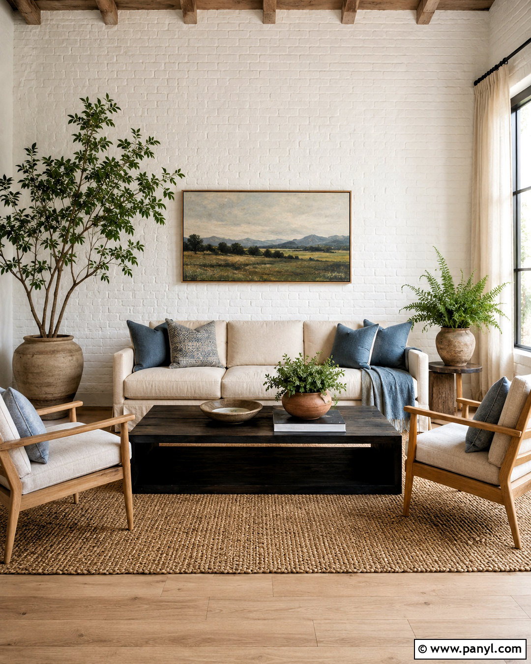 White Brick Wall Living Room - 20 colored brick wall interior design ideas