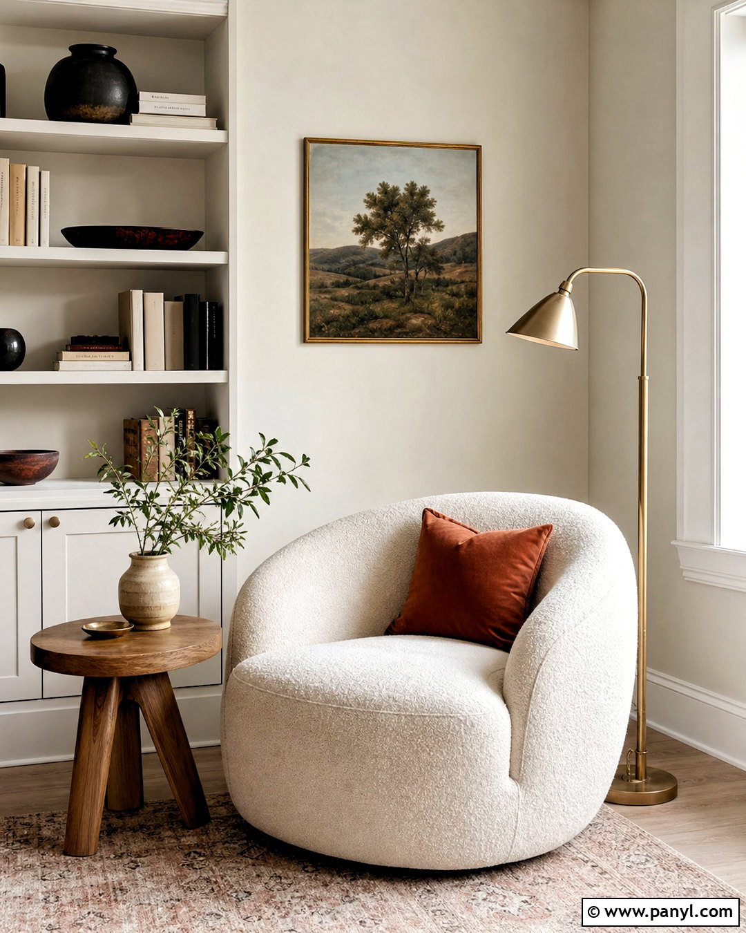 White Color Wash Reading Nook - 20 white wall paint texture ideas