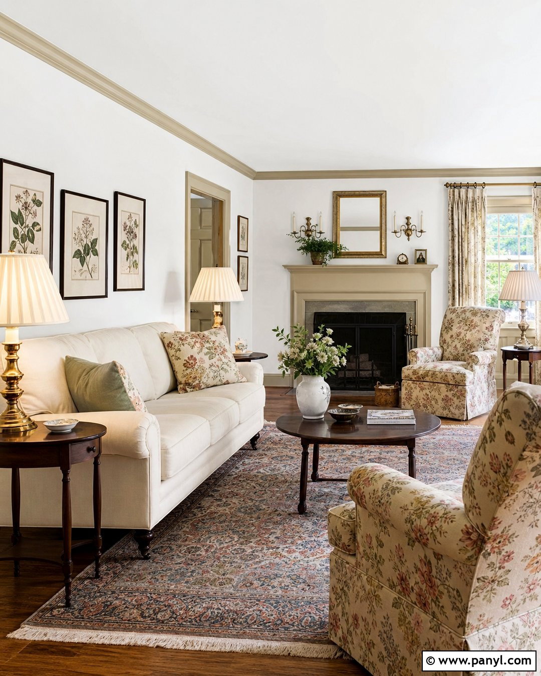 White Cottage Room With Beige Trim - 25 White Walls With Beige Trim Ideas