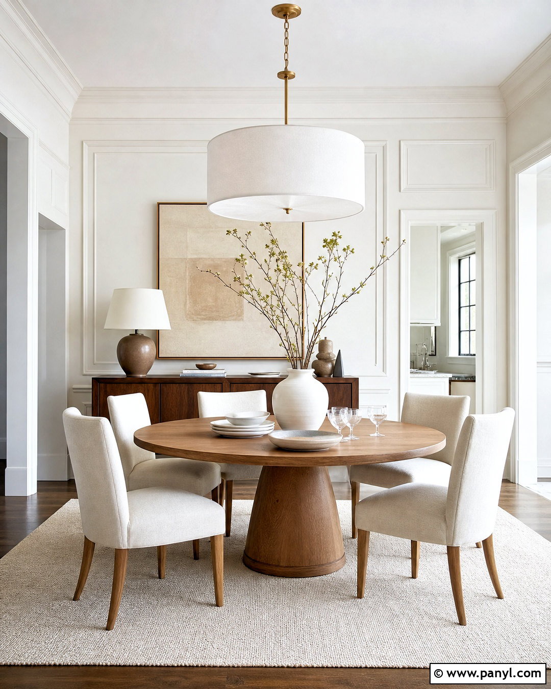 White Dining Room - 20 white interior design ideas