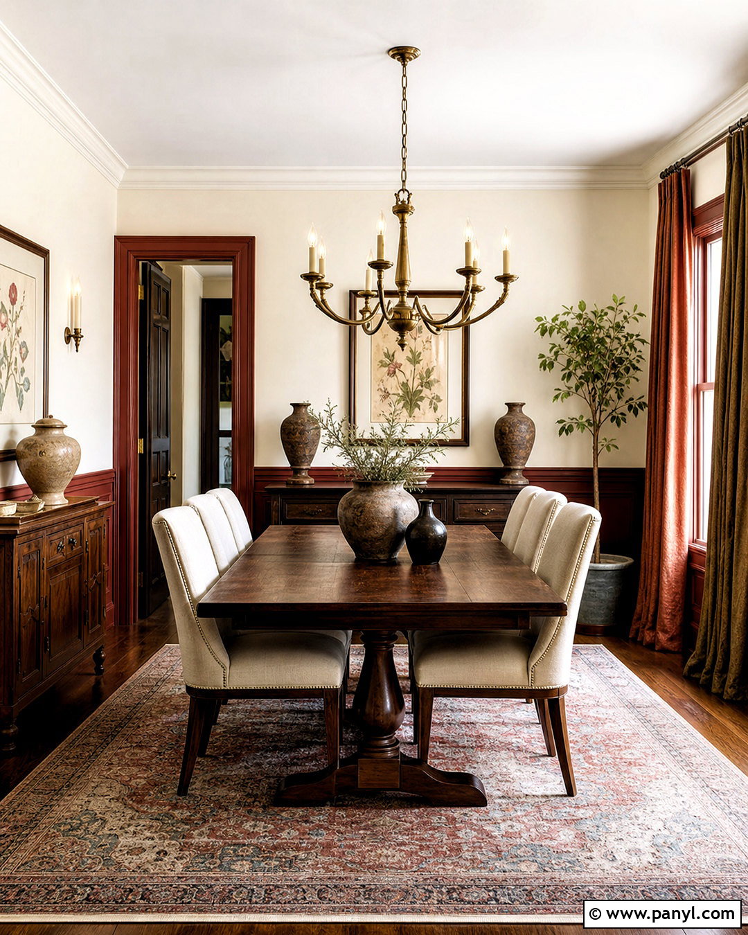 White Dove And Country Redwood Dining Room - 20 white dove color palette ideas