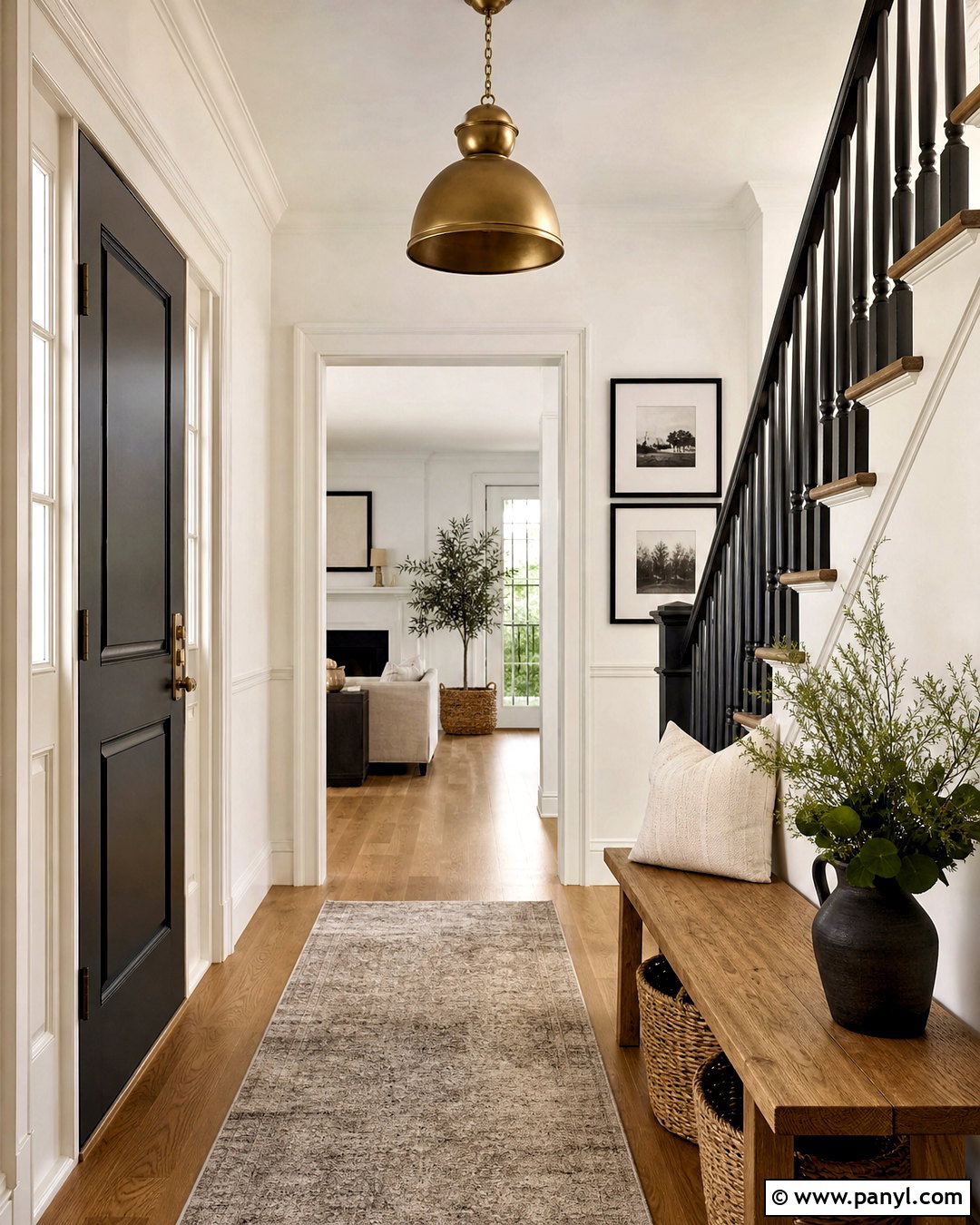 White Dove And Kendall Charcoal Entryway - 20 white dove color palette ideas