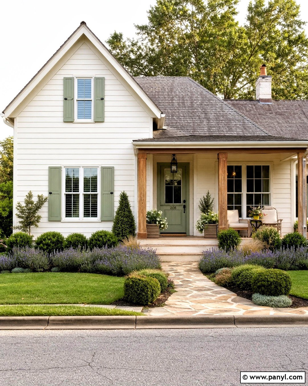 White Dove Exterior With Sage Green - 20 white dove color palette ideas
