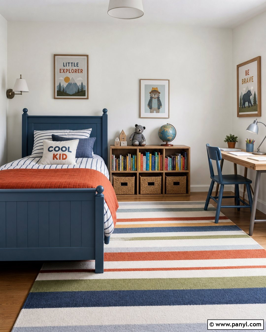 White Dove Walls In A Kids Bedroom - 35 bm white dove walls