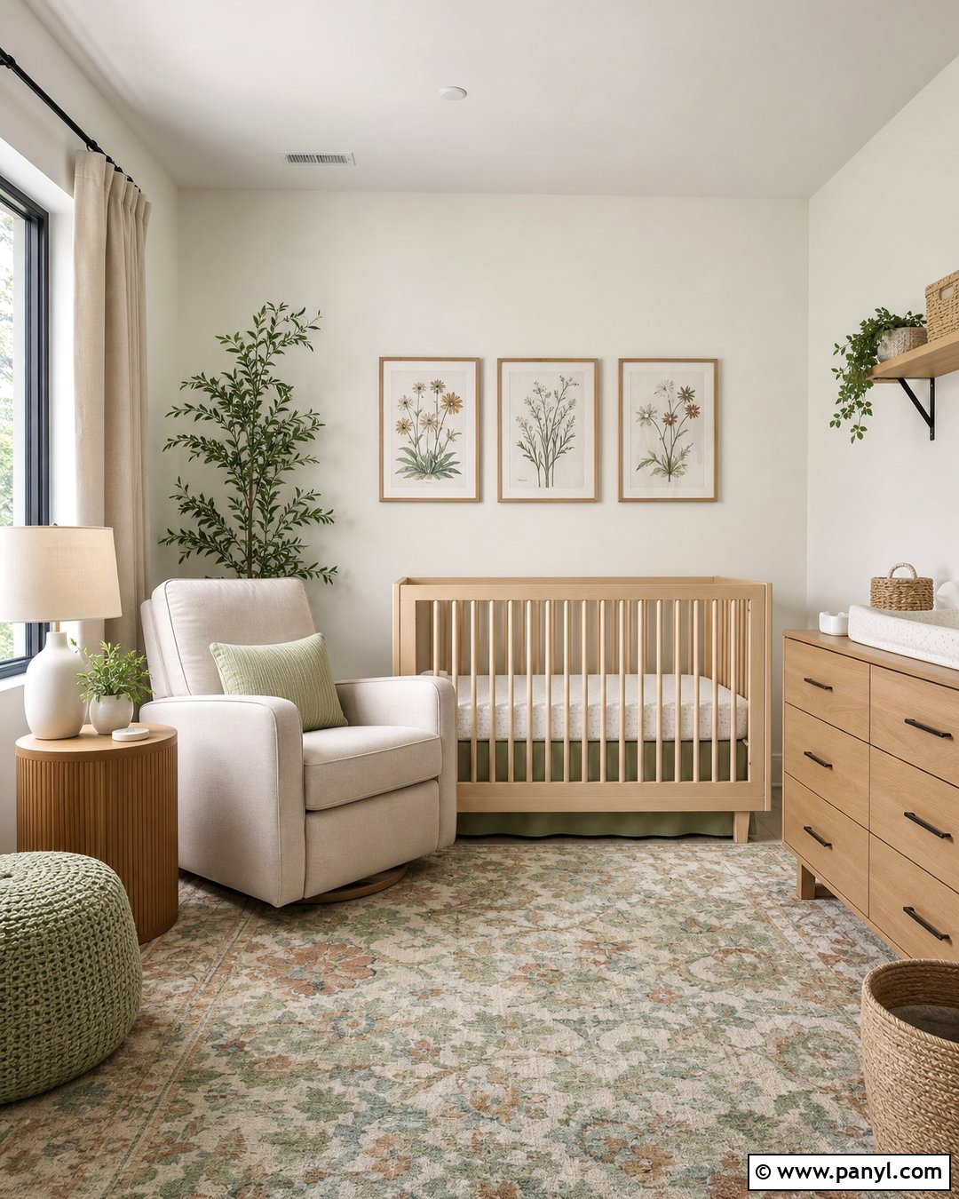 White Dove Walls In A Nursery - 35 bm white dove walls