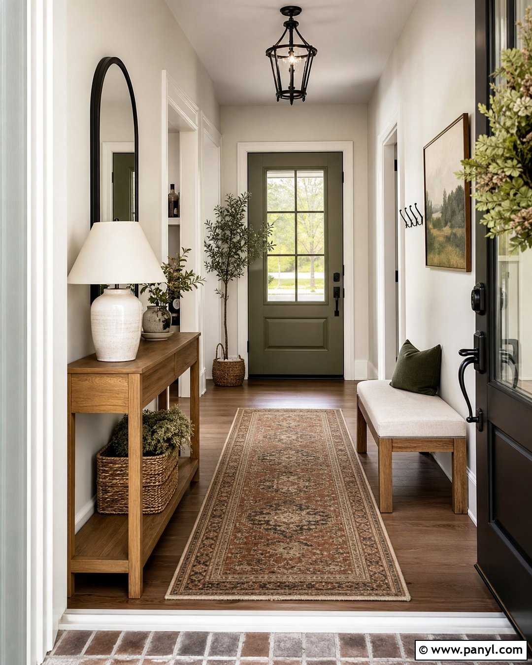 White Dove Walls In An Entryway - 35 bm white dove walls