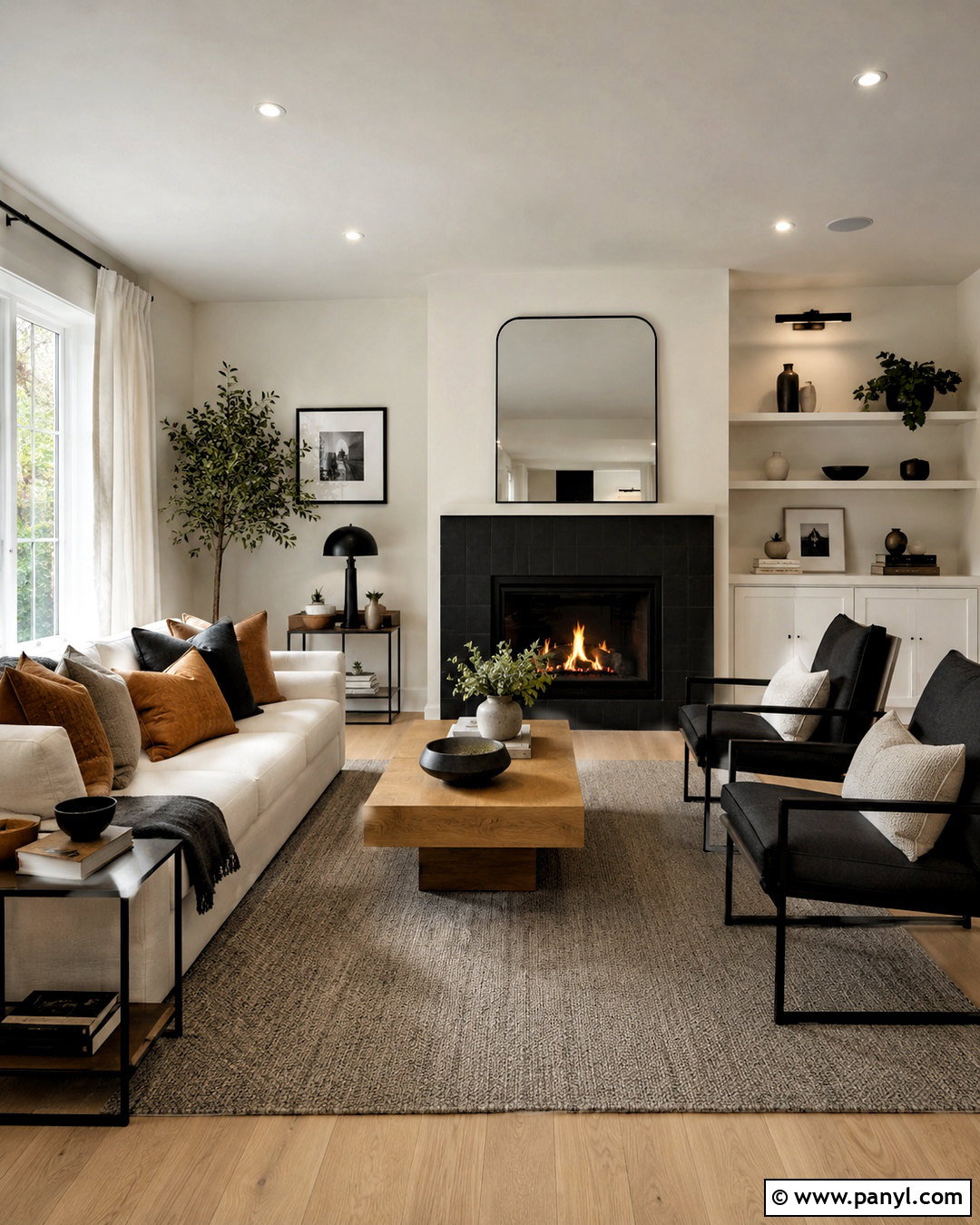 White Dove Walls With Black Accents - 35 white dove benjamin moore walls