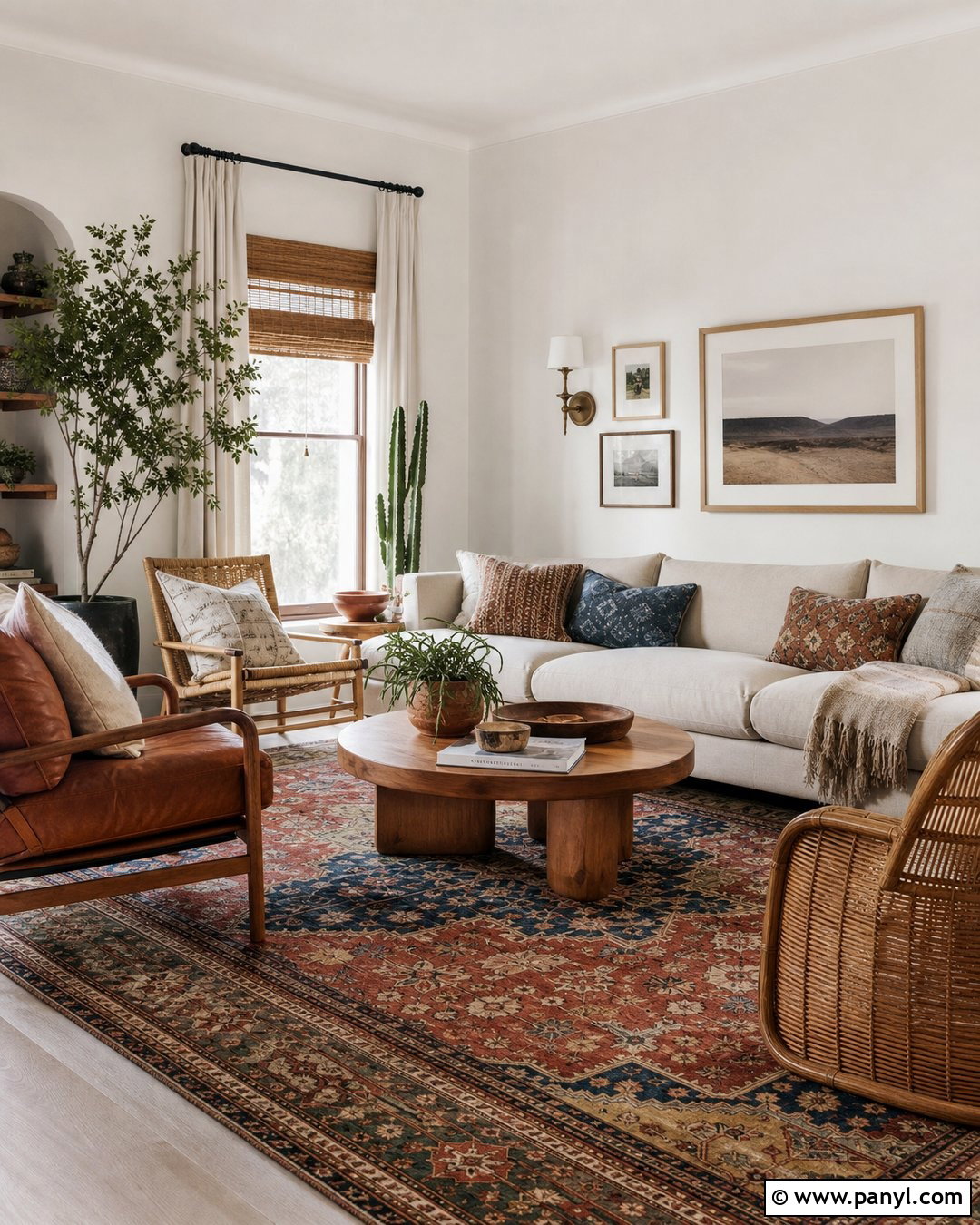 White Dove Walls With Boho Decor - 35 bm white dove walls