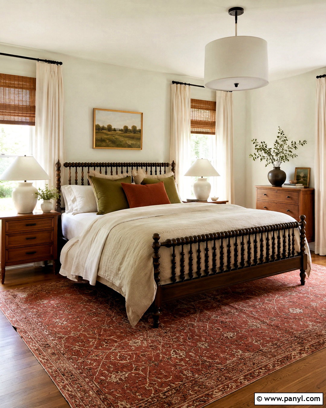 White Dove Walls With Dark Bed Frame - 35 white dove benjamin moore walls