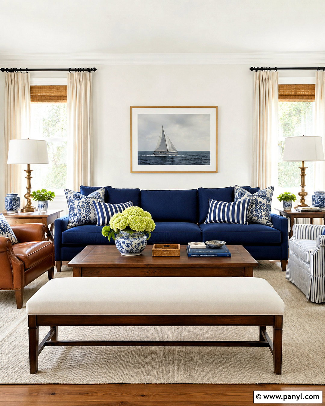 White Dove Walls With Navy Blue - 35 white dove benjamin moore walls