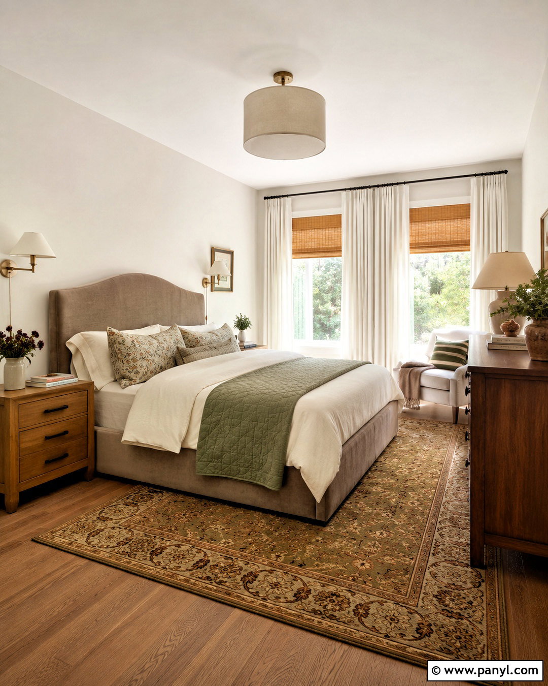 White Dove Walls With Upholstered Bed - 35 white dove benjamin moore walls