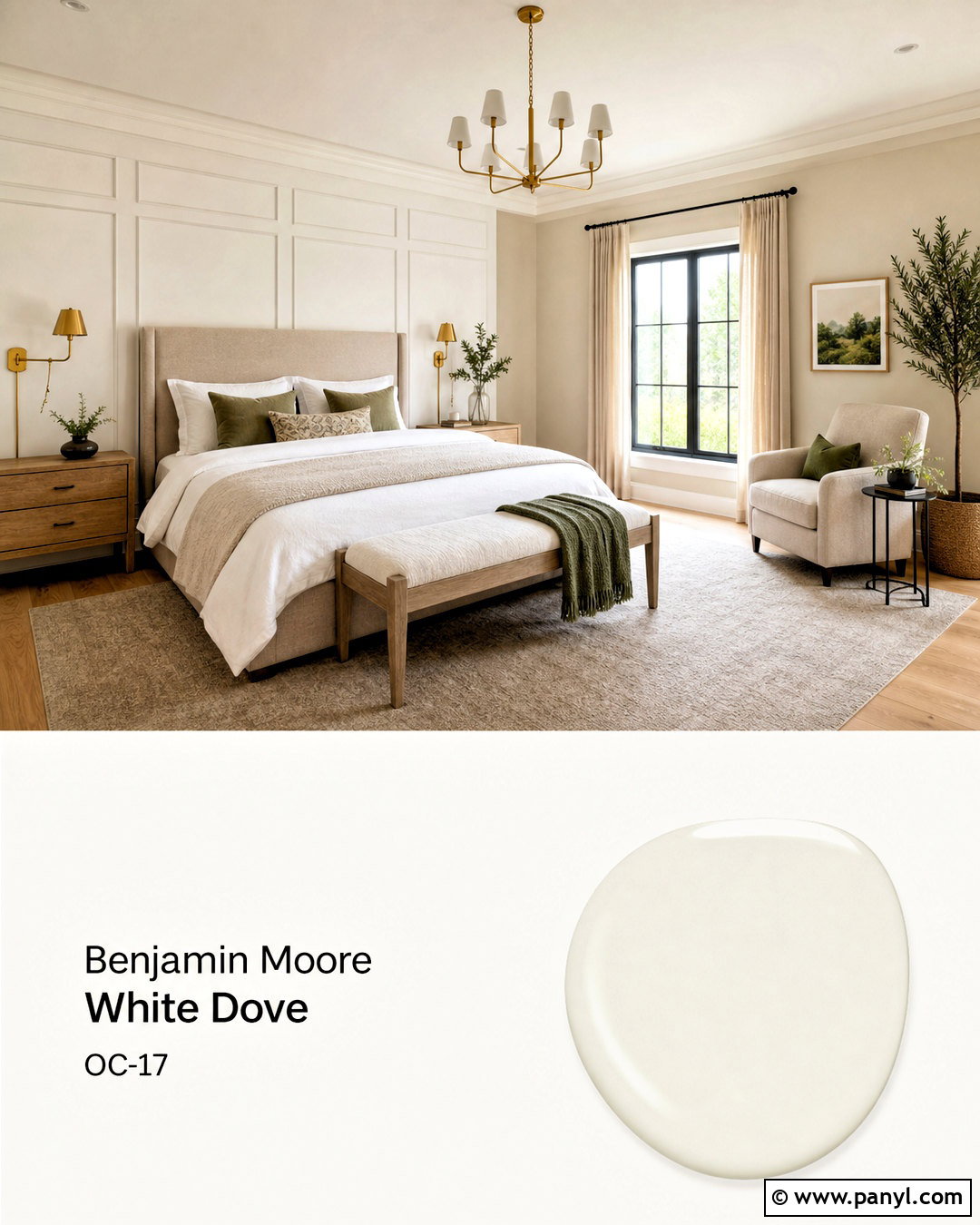 White Dove With Pale Oak - 20 white dove coordinating colors