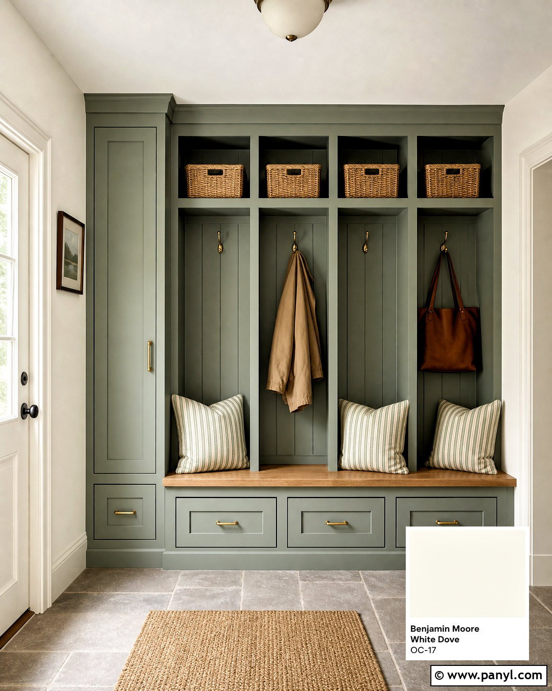 White Dove With Saybrook Sage - 20 white dove coordinating colors