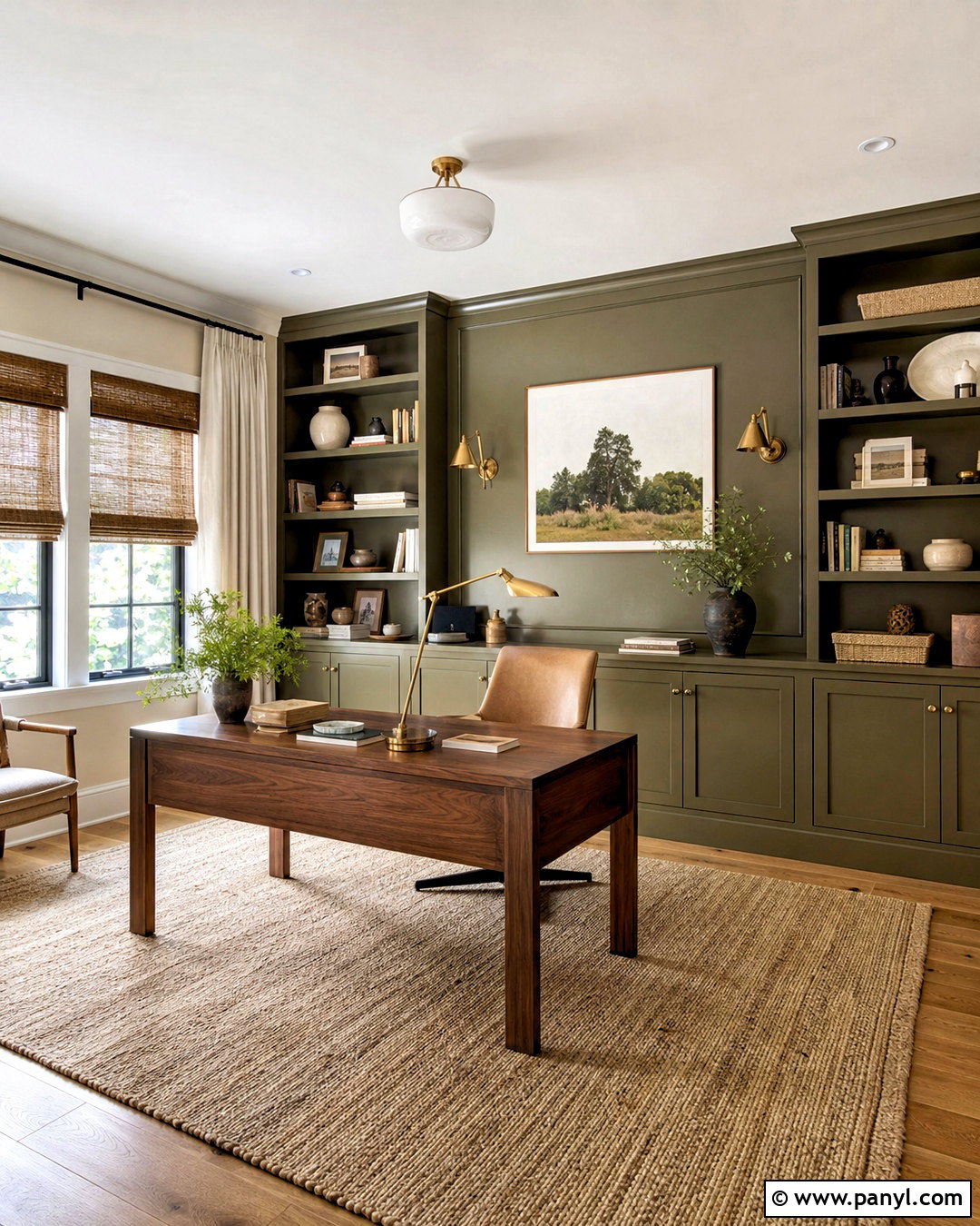 White Down Home Office - 20 white down benjamin moore ideas
