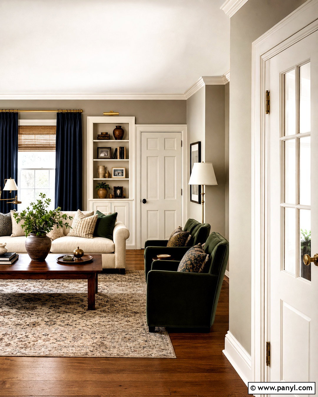 White Down Trim With Revere Pewter Walls - 20 white down benjamin moore ideas