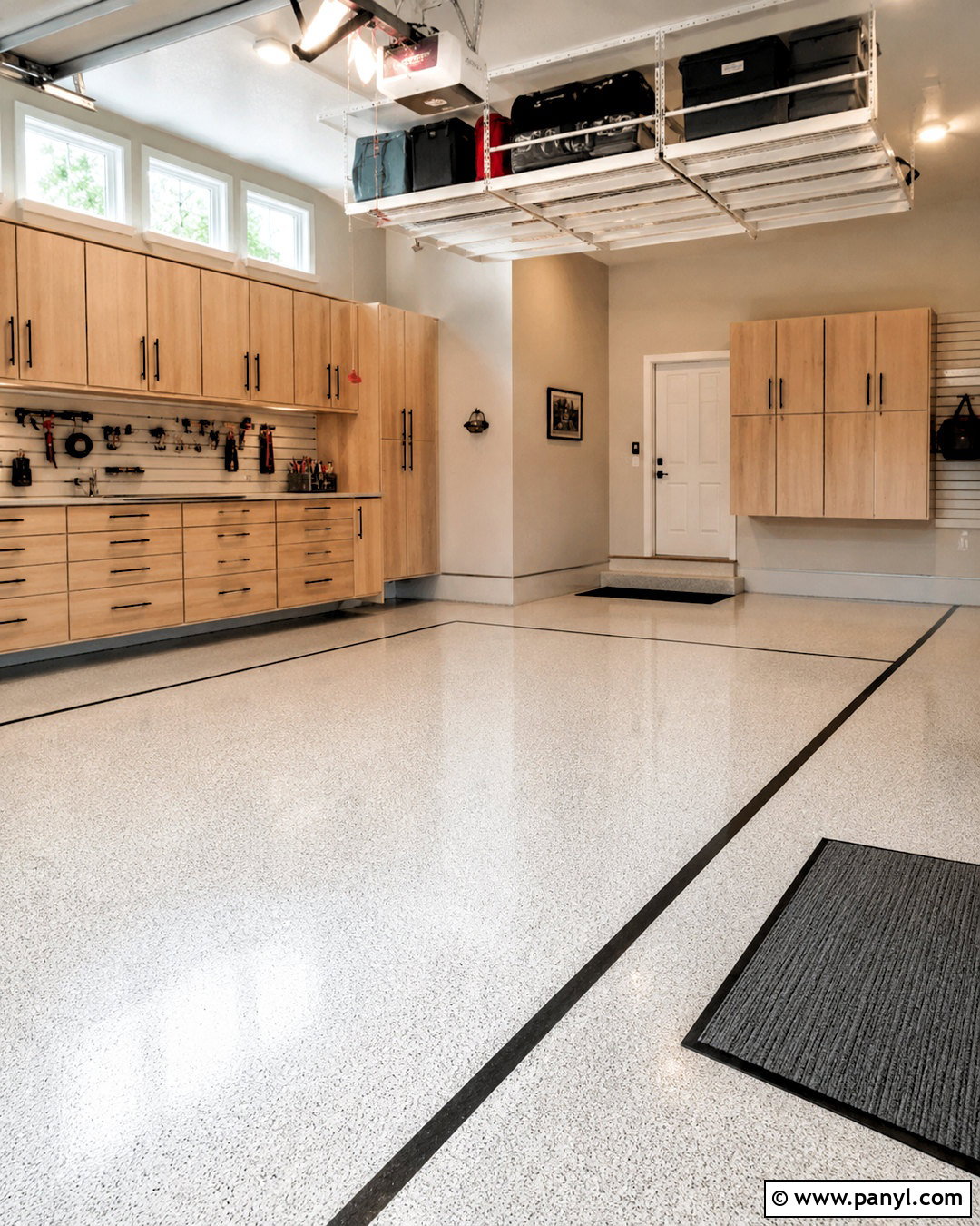 White Epoxy Garage Floor - 20 painted garage floors