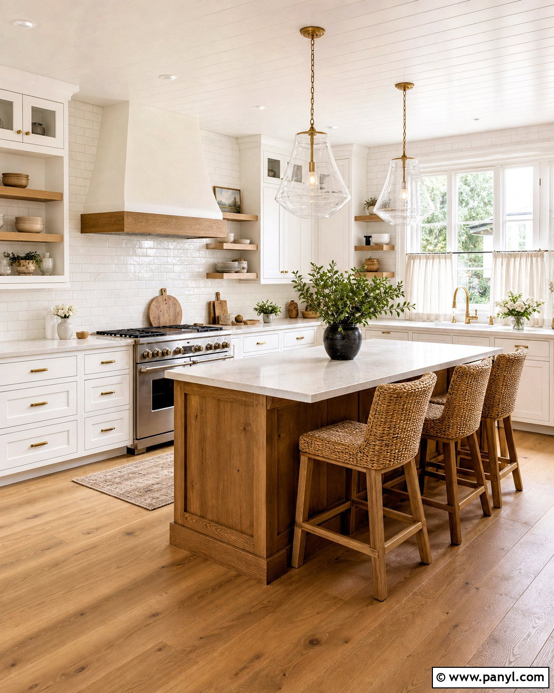 White Farmhouse Kitchen - 20 white interior design ideas