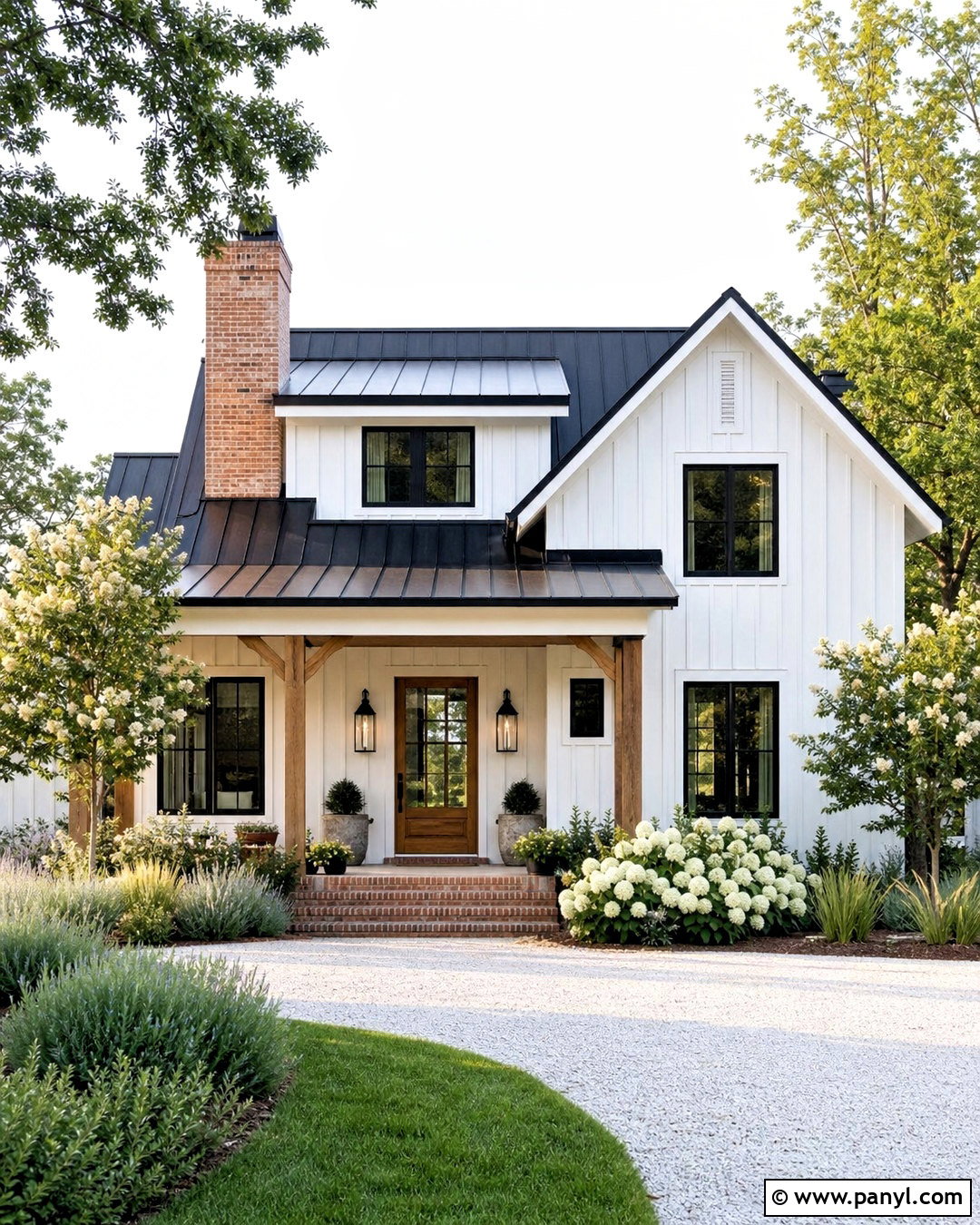 White Farmhouse With Red Brick - 20 white house with red brick ideas