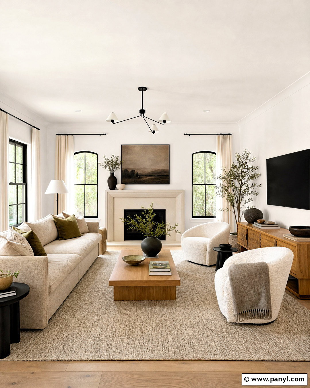 White Flour Living Room With Natural Oak - 20 white flour sherwin williams ideas