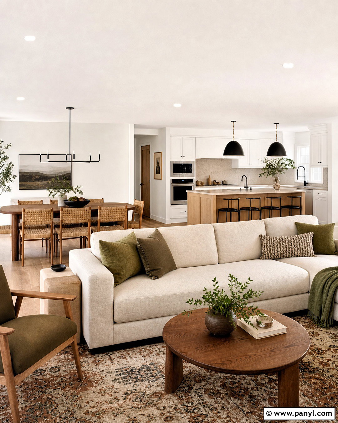 White Flour Open Concept Interior - 20 white flour sherwin williams ideas