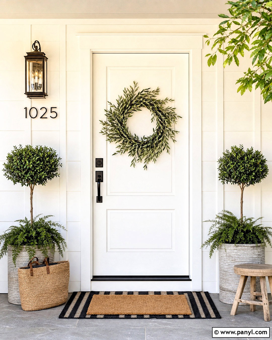 White Front Door Decor - 20 front door decor ideas