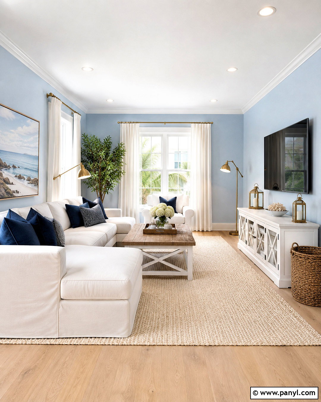 White Furniture With Light Blue Walls - 20 What Goes With Light Blue Walls