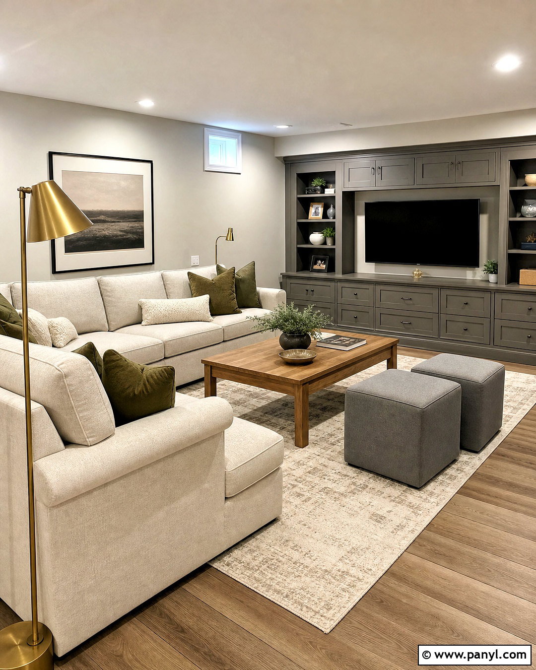 White Gray Basement - 20 white grey paint ideas