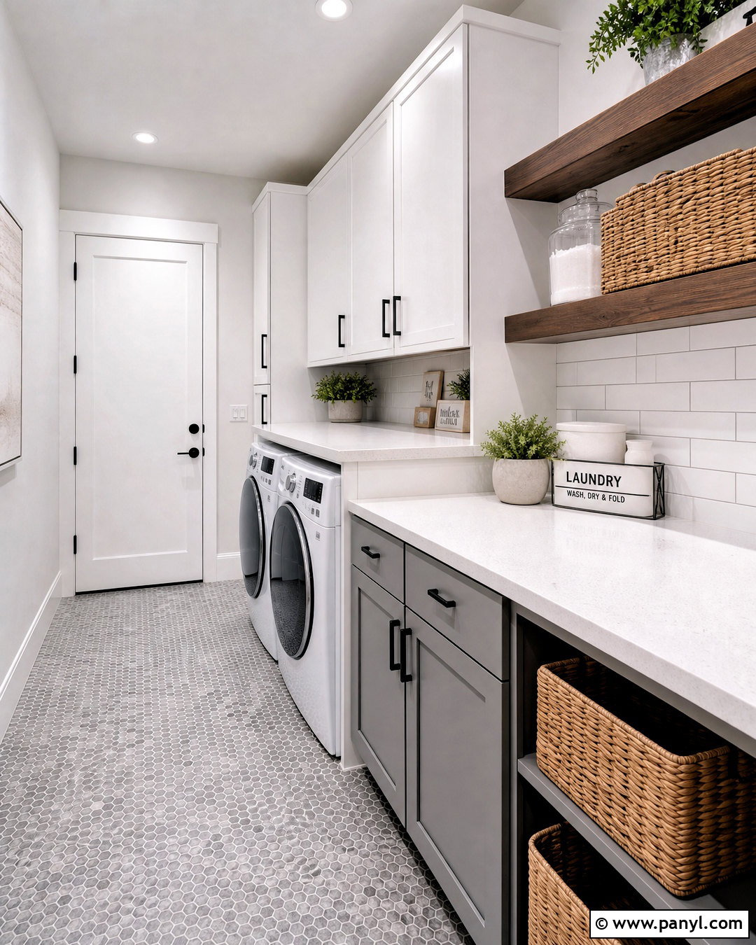 White Gray Laundry Room - 20 white grey paint ideas