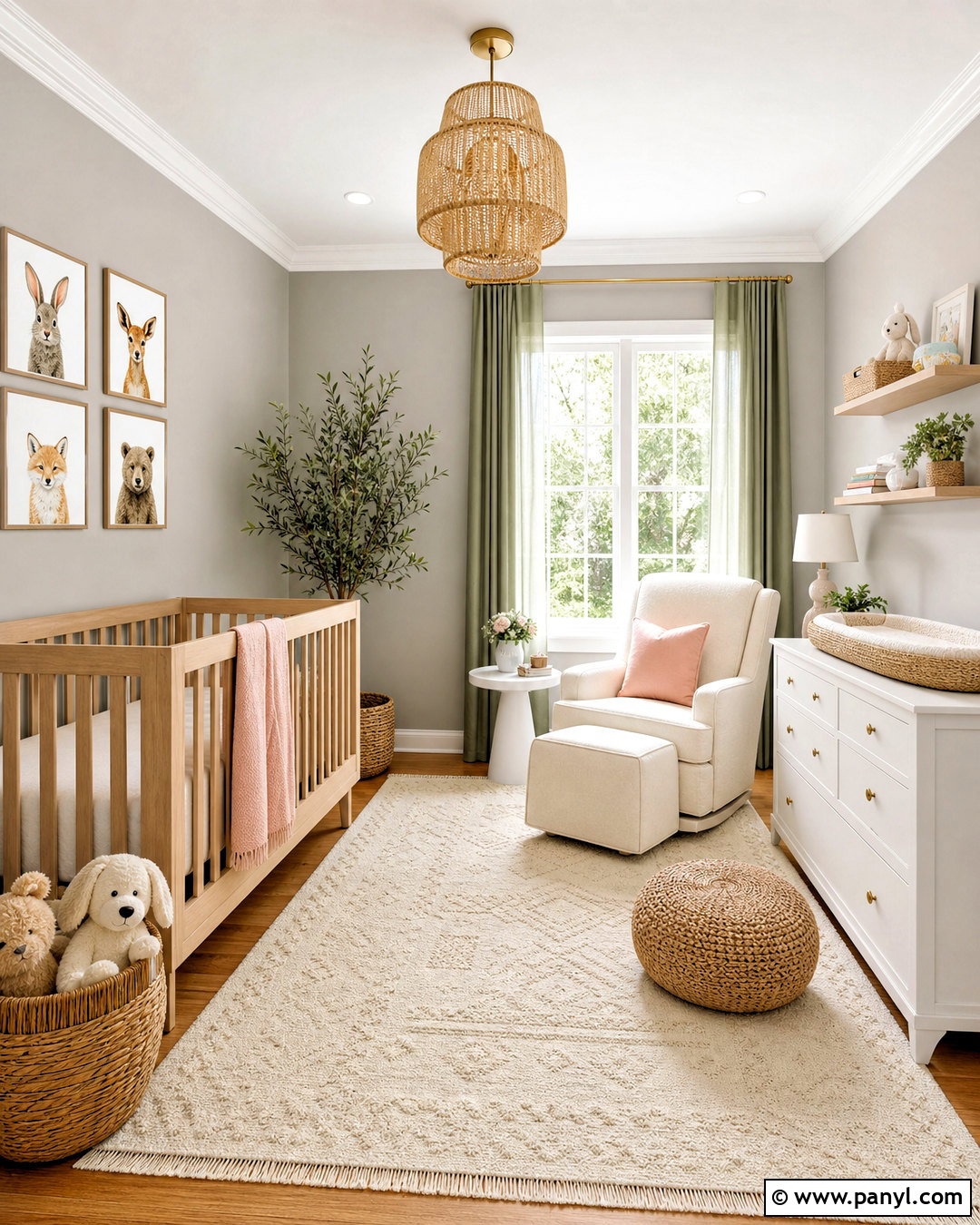 White Gray Nursery - 20 white grey paint ideas