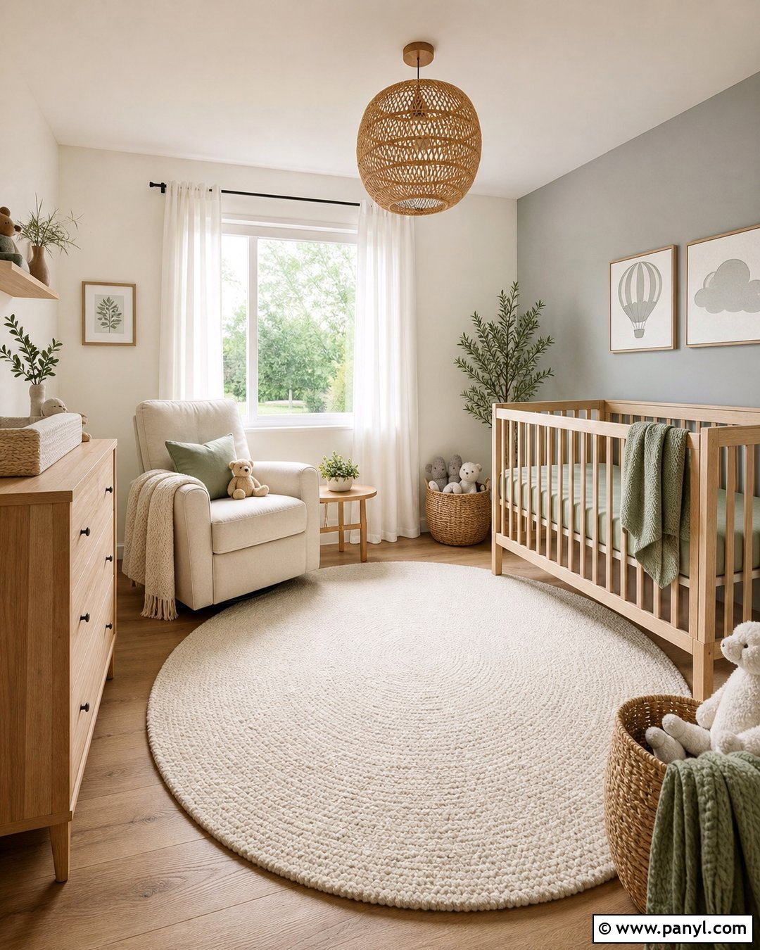 White Grey Nursery Walls With Natural Wood - 25 White Grey Walls