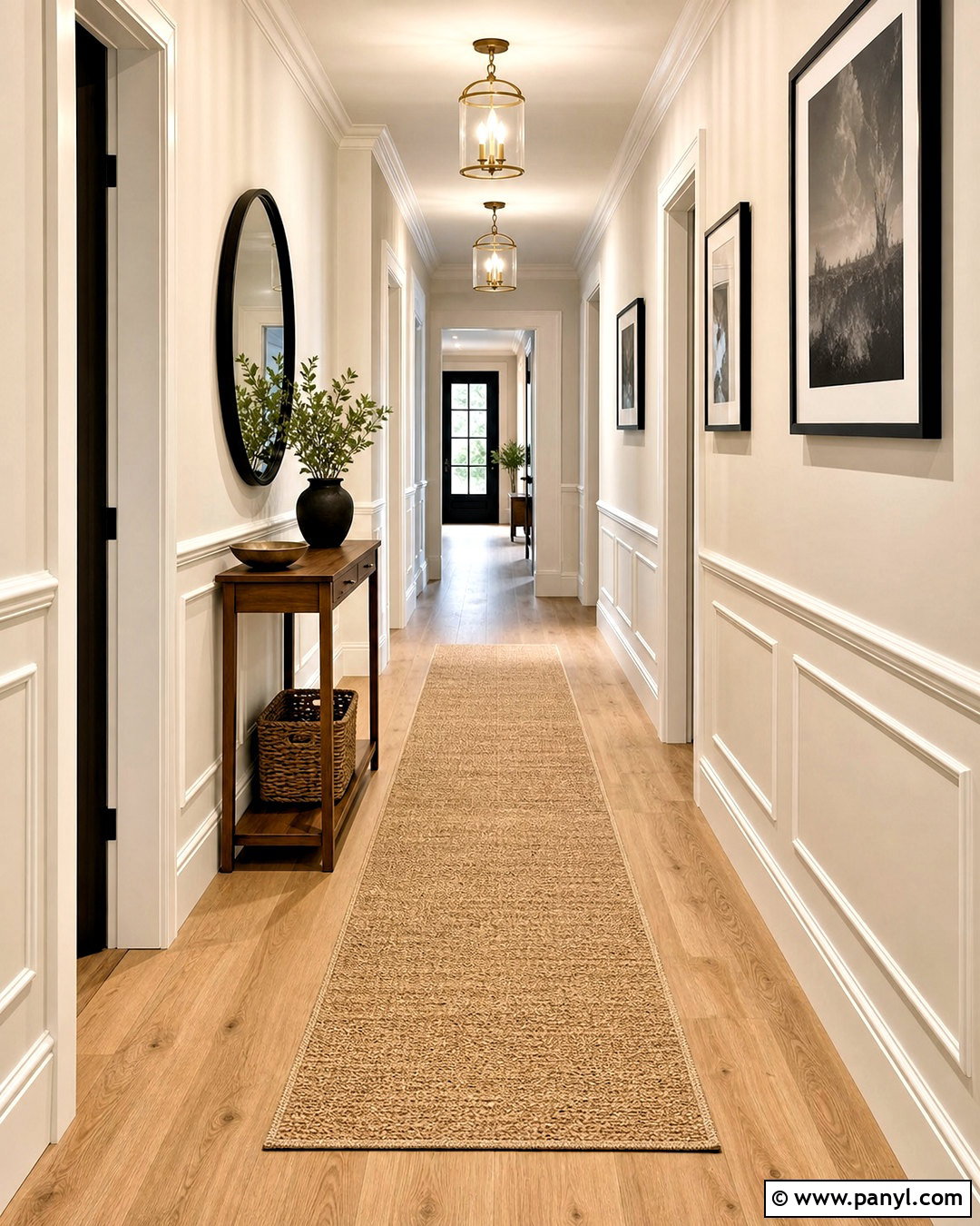 White Hallway Wall Moulding - 20 wall moulding ideas