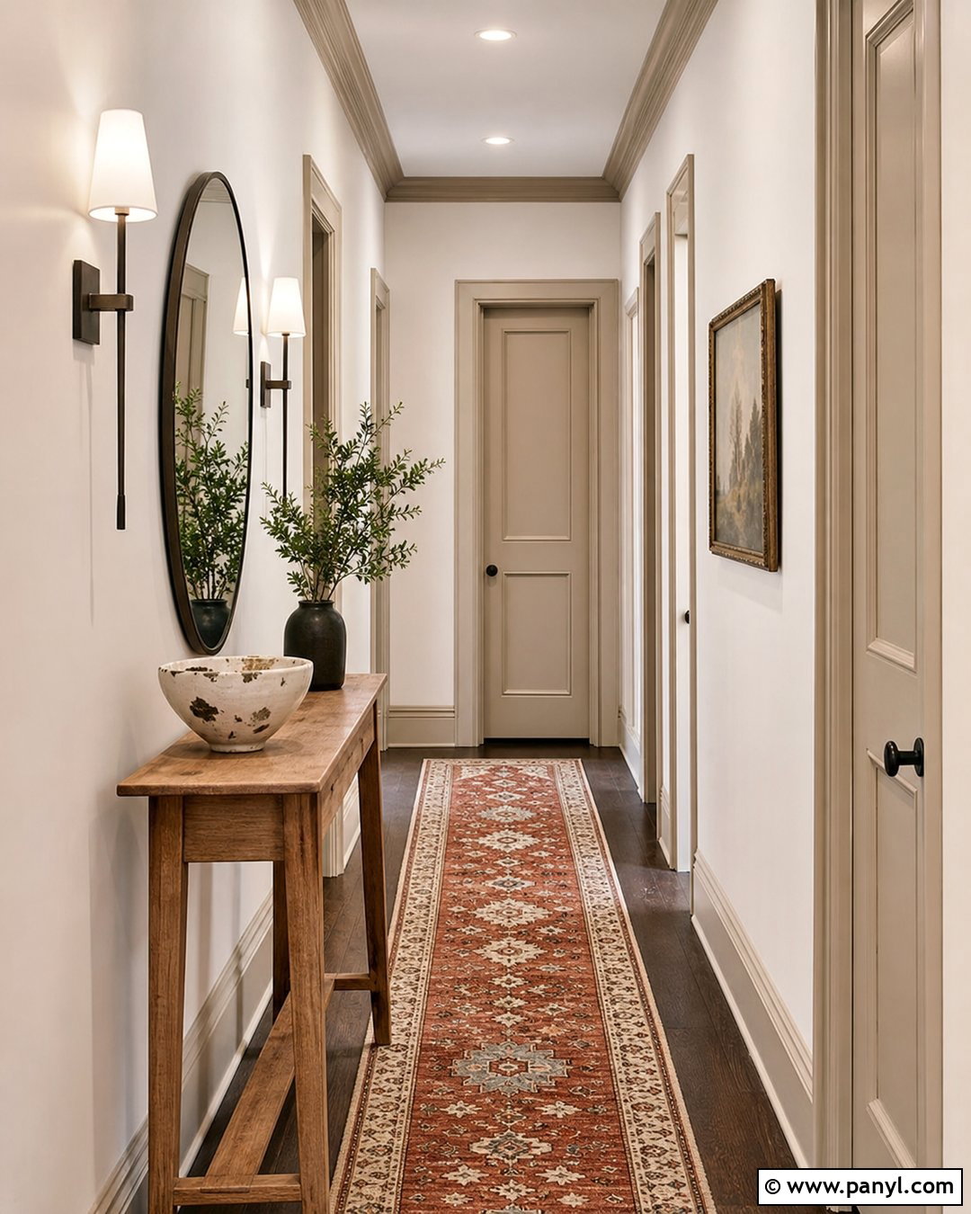 White Hallway With Beige Trim - 25 White Walls With Beige Trim Ideas