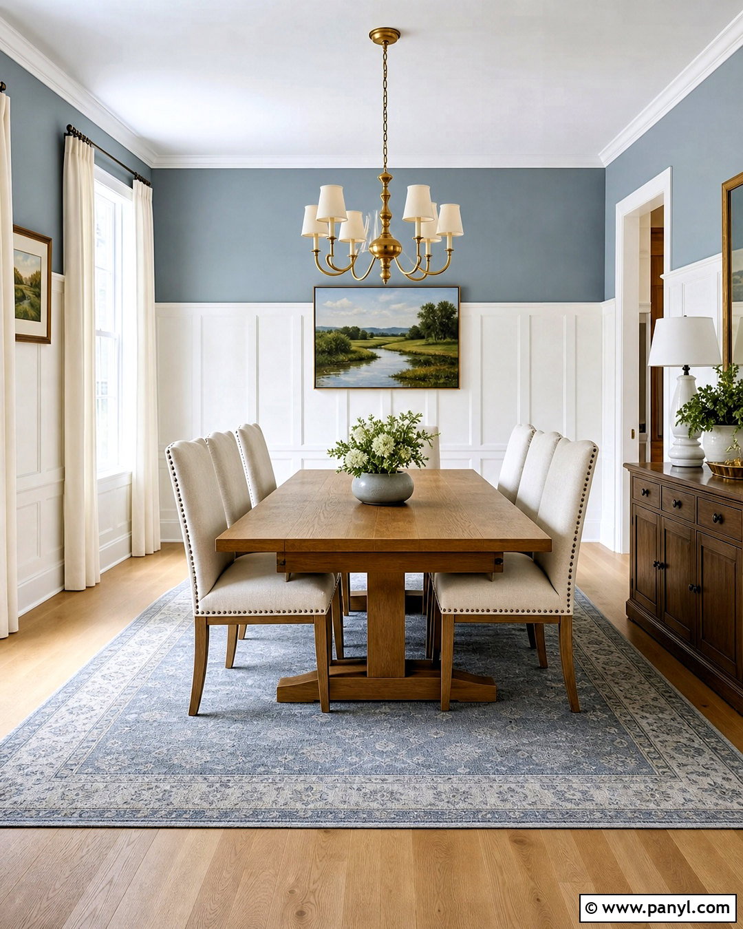 White High Wainscoting Dining Room - 20 high wainscoting ideas