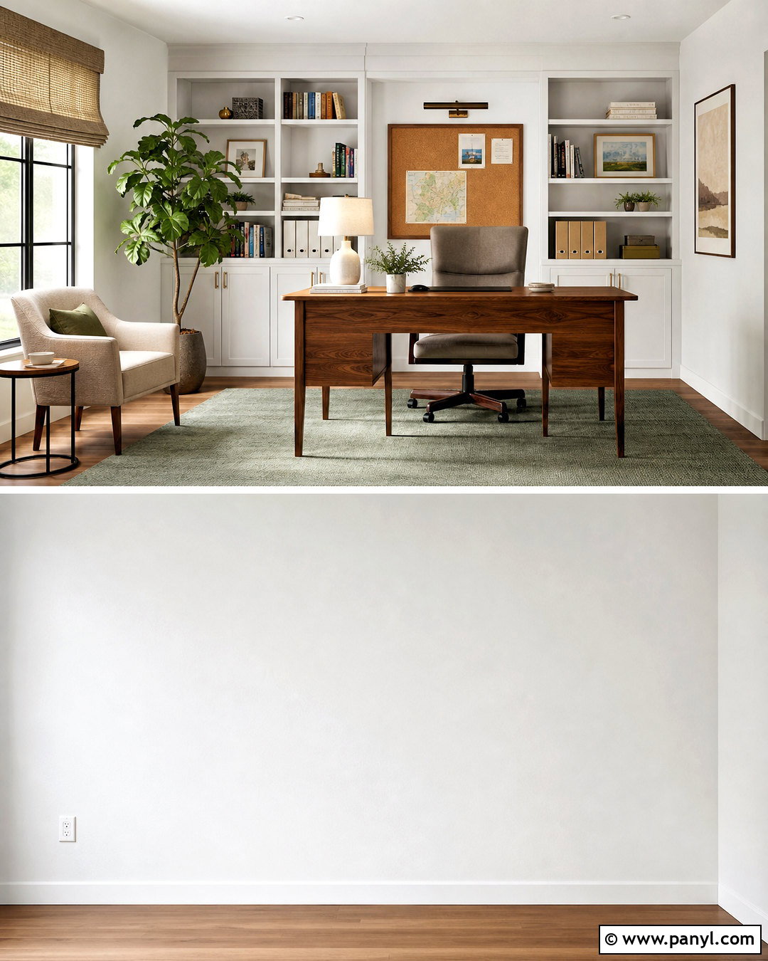White Home Office Walls - 20 white wall ideas