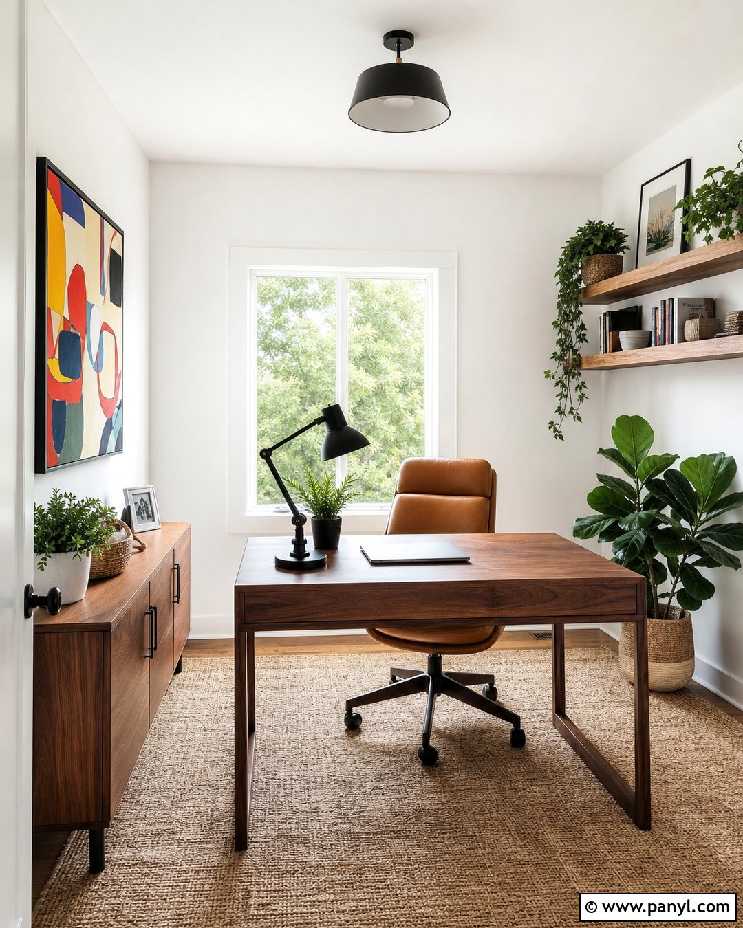 White Home Office Walls - 25 White Wall Paint Ideas