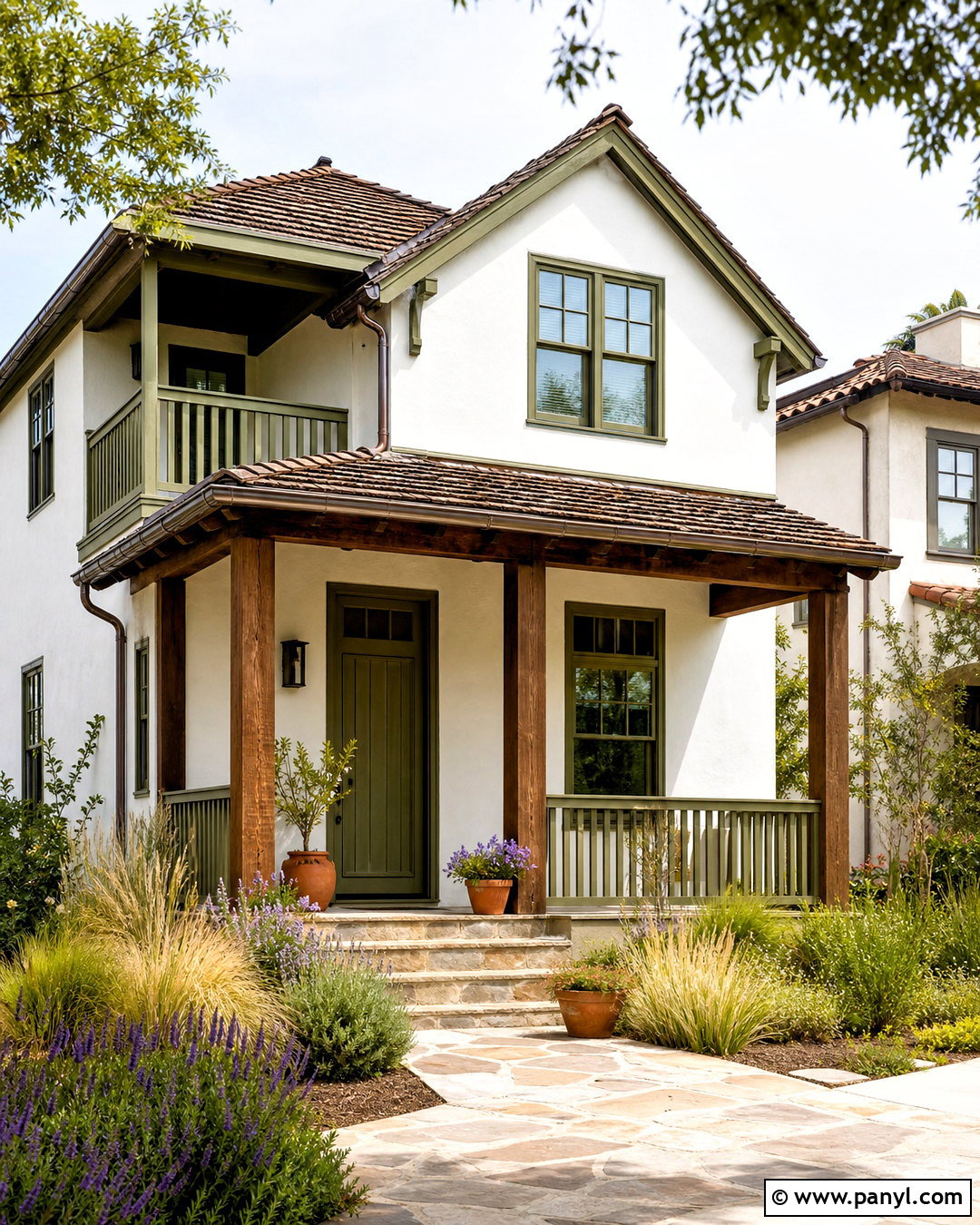 White House With Olive Green Trim - 20 white house green trim ideas