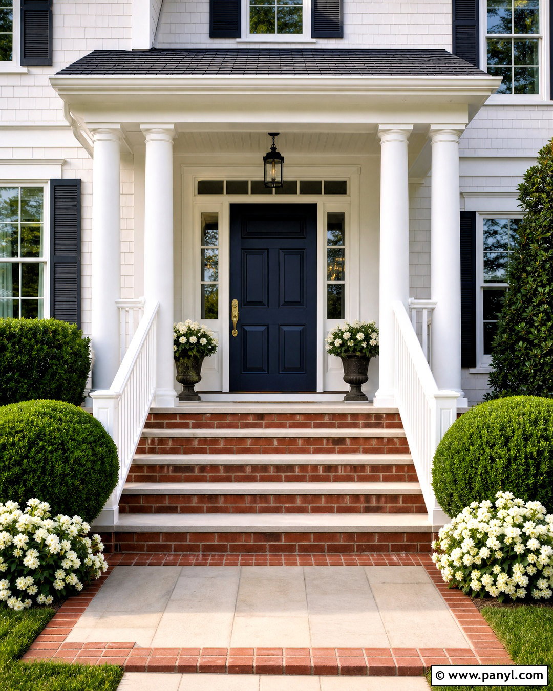 White House With Red Brick Steps - 20 white house with red brick ideas