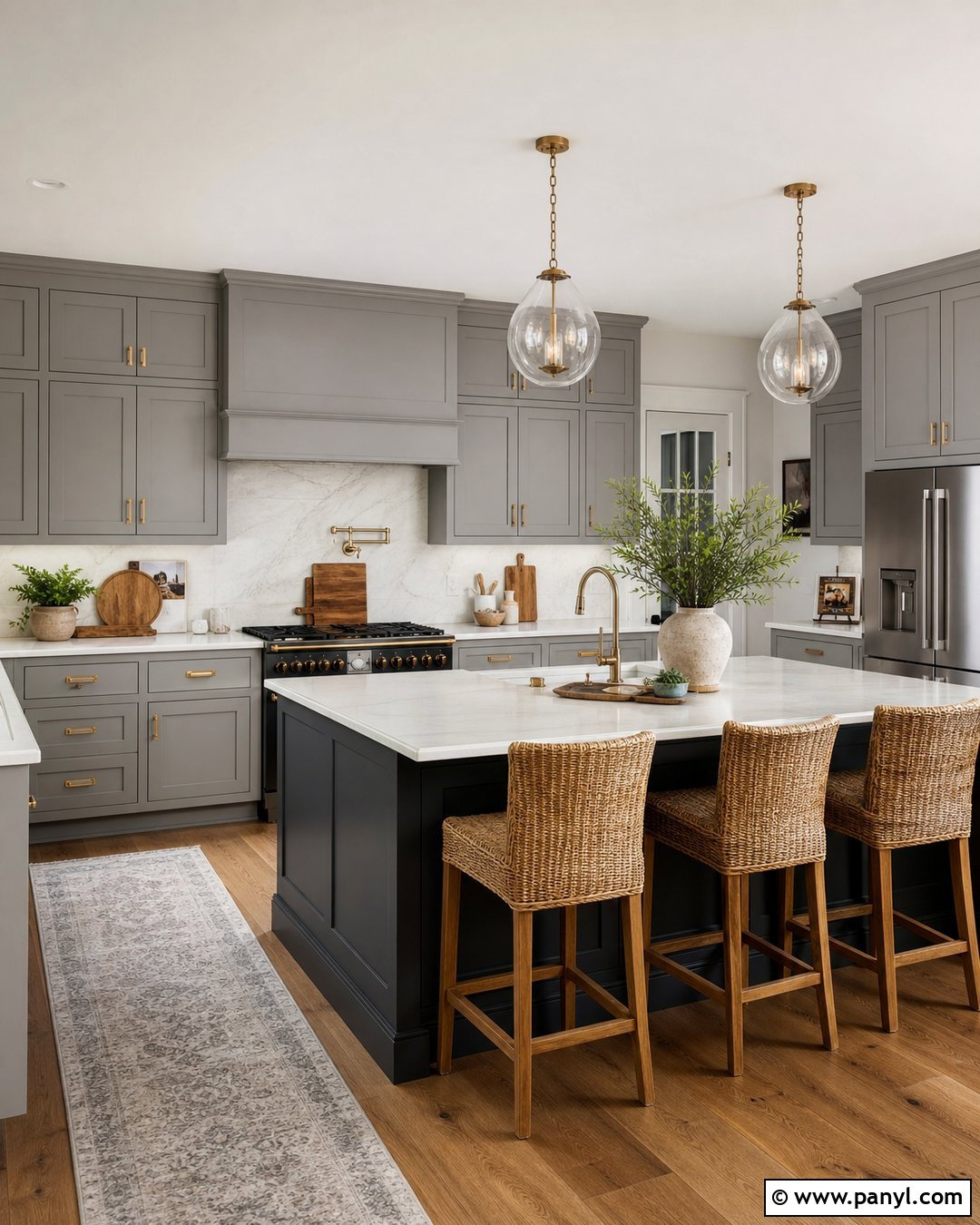 White Kitchen Walls With Grey Cabinets - 25 White Grey Walls
