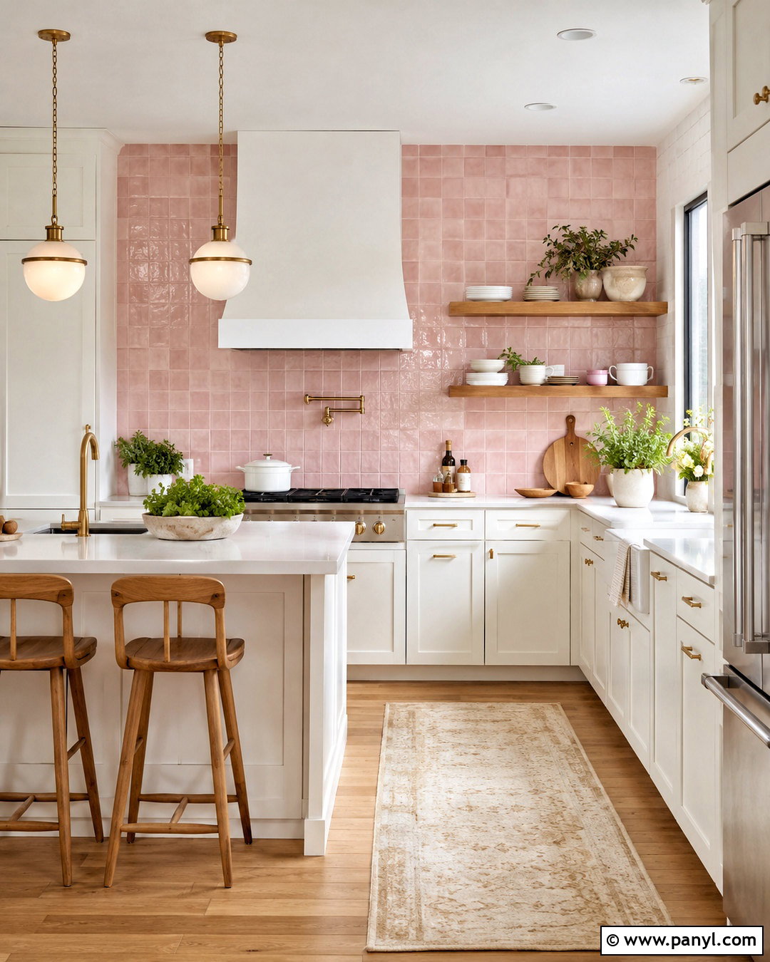 White Kitchen Walls With Pink Tile - 20 pink and white walls