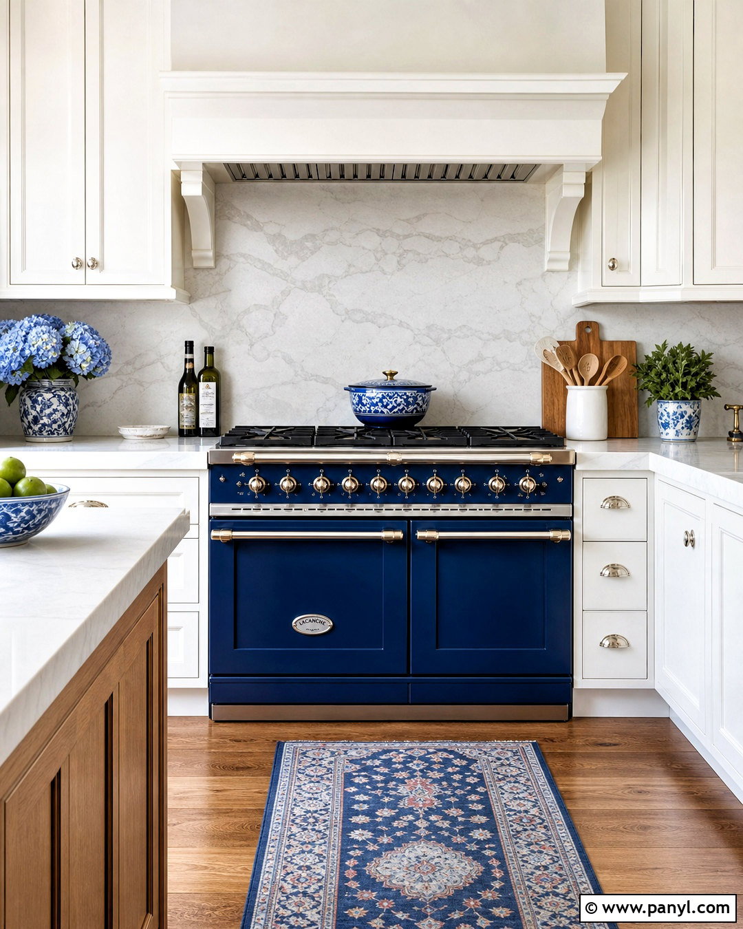 White Kitchen With Blue Appliances - 20 white kitchen with blue accents