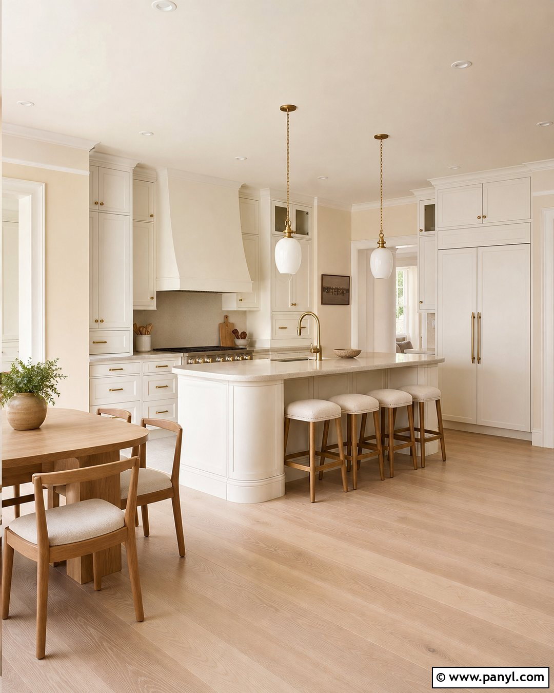 White Kitchen With Creamy Yellow Walls - 25 White Kitchen Yellow Walls