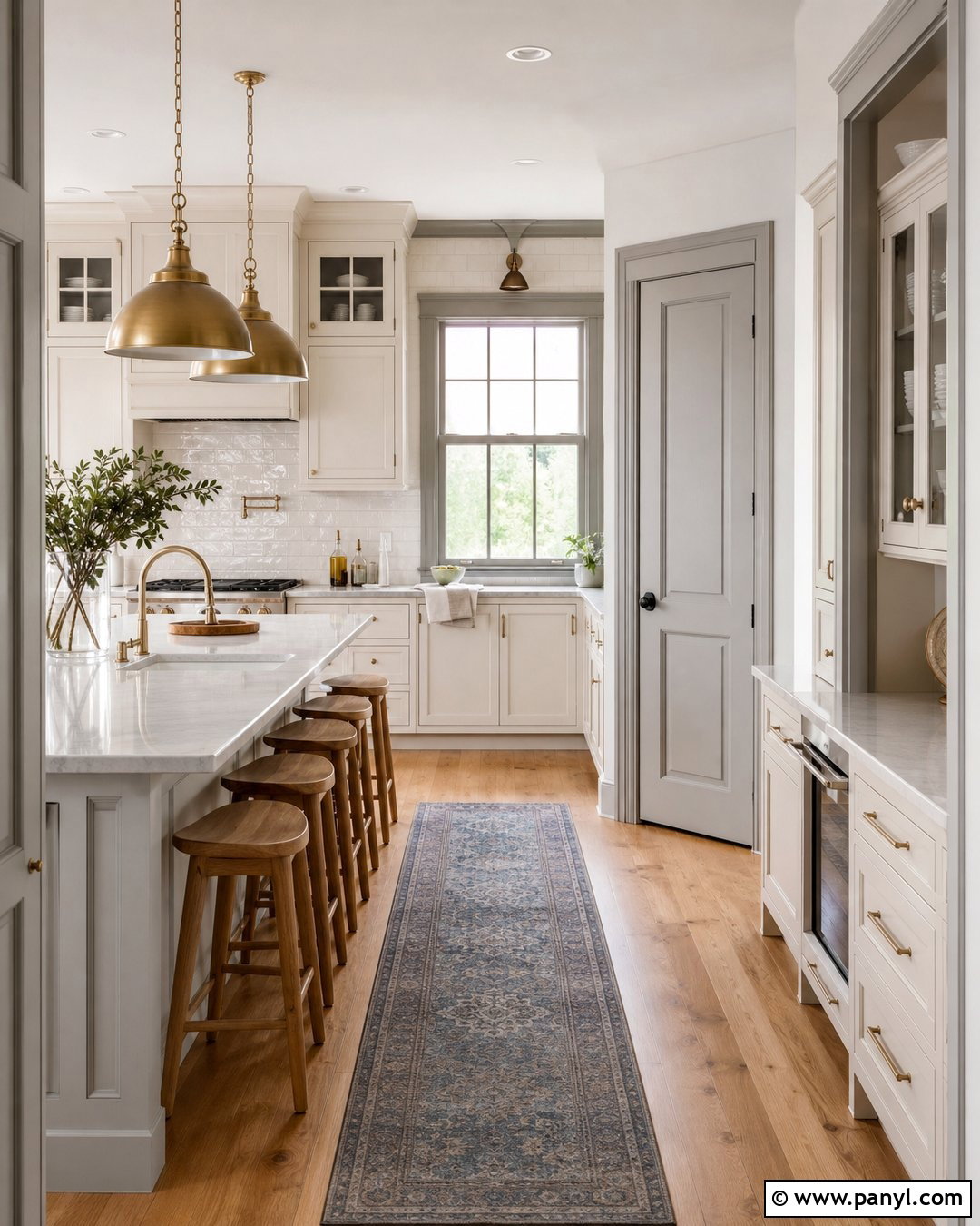 White Kitchen With Grey Trim - 30 White Walls Grey Trim Ideas