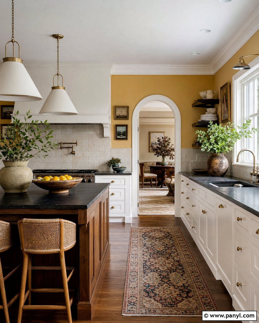 White Kitchen With Mustard Yellow Walls - 25 White Kitchen Yellow Walls